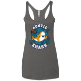 T-Shirts Premium Heather / X-Small Shark Family Trazo - Auntie Women's Triblend Racerback Tank