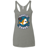 T-Shirts Venetian Grey / X-Small Shark Family Trazo - Auntie Women's Triblend Racerback Tank