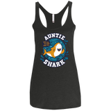T-Shirts Vintage Black / X-Small Shark Family Trazo - Auntie Women's Triblend Racerback Tank