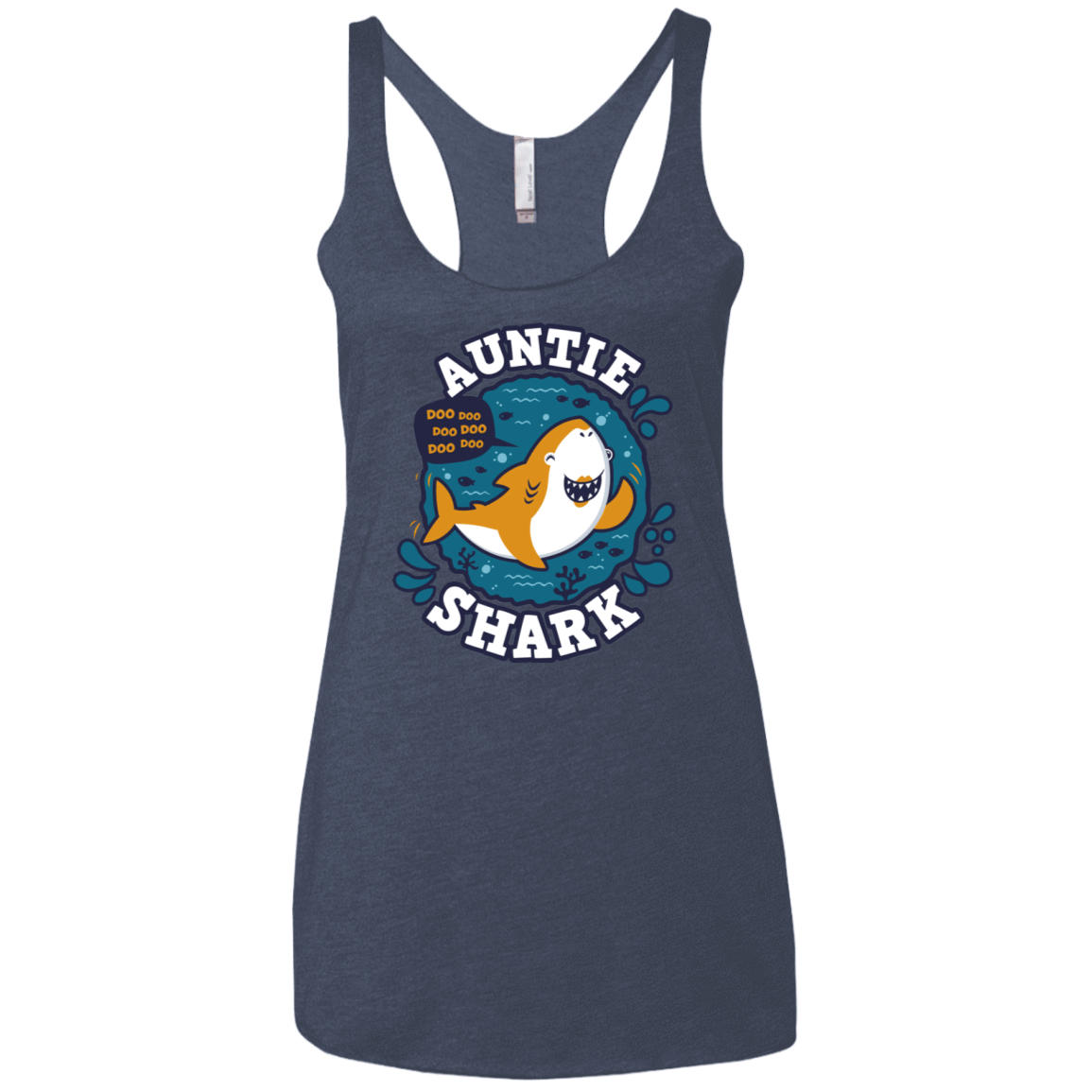T-Shirts Vintage Navy / X-Small Shark Family Trazo - Auntie Women's Triblend Racerback Tank
