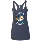 T-Shirts Vintage Navy / X-Small Shark Family Trazo - Auntie Women's Triblend Racerback Tank