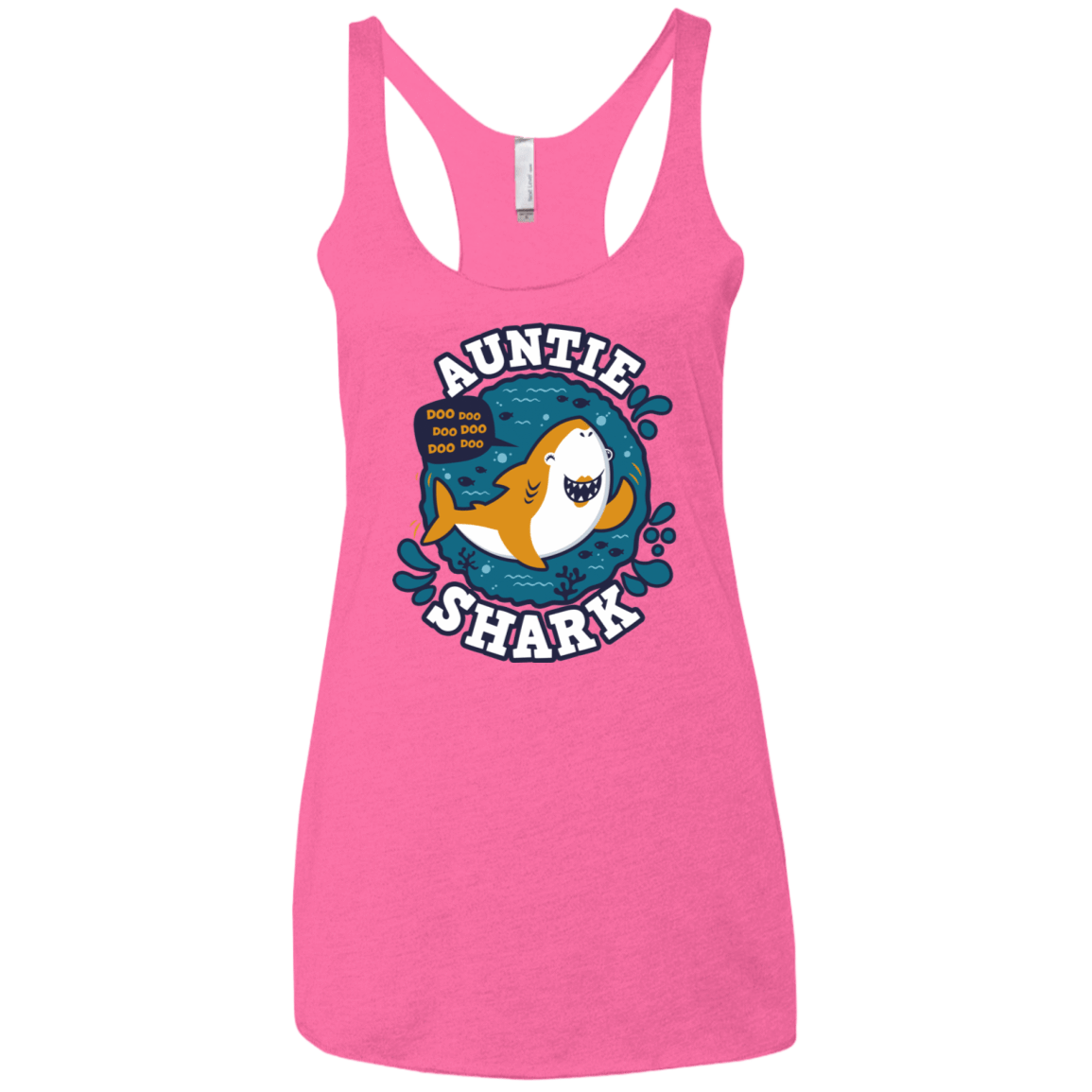 T-Shirts Vintage Pink / X-Small Shark Family Trazo - Auntie Women's Triblend Racerback Tank