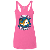 T-Shirts Vintage Pink / X-Small Shark Family Trazo - Auntie Women's Triblend Racerback Tank