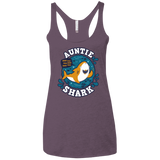 T-Shirts Vintage Purple / X-Small Shark Family Trazo - Auntie Women's Triblend Racerback Tank