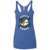 T-Shirts Vintage Royal / X-Small Shark Family Trazo - Auntie Women's Triblend Racerback Tank
