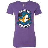 T-Shirts Purple Rush / S Shark Family Trazo - Auntie Women's Triblend T-Shirt