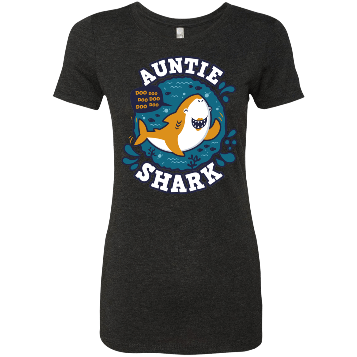 T-Shirts Vintage Black / S Shark Family Trazo - Auntie Women's Triblend T-Shirt