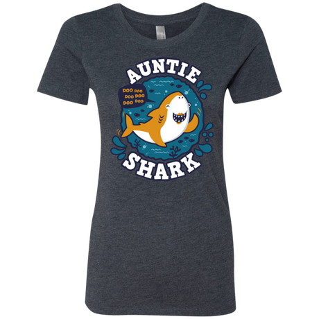 T-Shirts Vintage Navy / S Shark Family Trazo - Auntie Women's Triblend T-Shirt