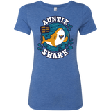 T-Shirts Vintage Royal / S Shark Family Trazo - Auntie Women's Triblend T-Shirt