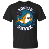 T-Shirts Black / YXS Shark Family Trazo - Auntie Youth T-Shirt