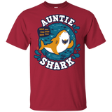 T-Shirts Cardinal / YXS Shark Family Trazo - Auntie Youth T-Shirt
