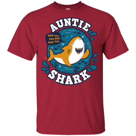 T-Shirts Cardinal / YXS Shark Family Trazo - Auntie Youth T-Shirt