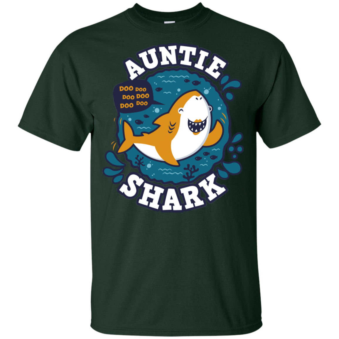 T-Shirts Forest / YXS Shark Family Trazo - Auntie Youth T-Shirt