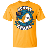 T-Shirts Gold / YXS Shark Family Trazo - Auntie Youth T-Shirt