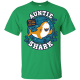 T-Shirts Irish Green / YXS Shark Family Trazo - Auntie Youth T-Shirt