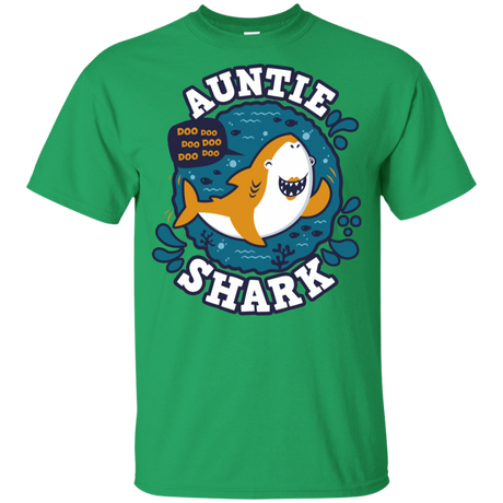 T-Shirts Irish Green / YXS Shark Family Trazo - Auntie Youth T-Shirt