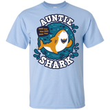 T-Shirts Light Blue / YXS Shark Family Trazo - Auntie Youth T-Shirt