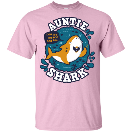 T-Shirts Light Pink / YXS Shark Family Trazo - Auntie Youth T-Shirt