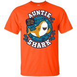 T-Shirts Orange / YXS Shark Family Trazo - Auntie Youth T-Shirt