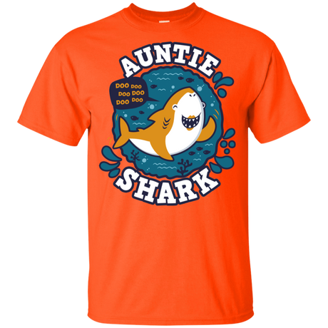 T-Shirts Orange / YXS Shark Family Trazo - Auntie Youth T-Shirt