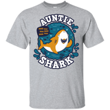 T-Shirts Sport Grey / YXS Shark Family Trazo - Auntie Youth T-Shirt