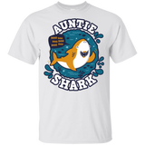 T-Shirts White / YXS Shark Family Trazo - Auntie Youth T-Shirt