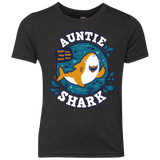 T-Shirts Vintage Black / YXS Shark Family Trazo - Auntie Youth Triblend T-Shirt