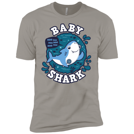 T-Shirts Light Grey / YXS Shark Family trazo - Baby Boy Boys Premium T-Shirt