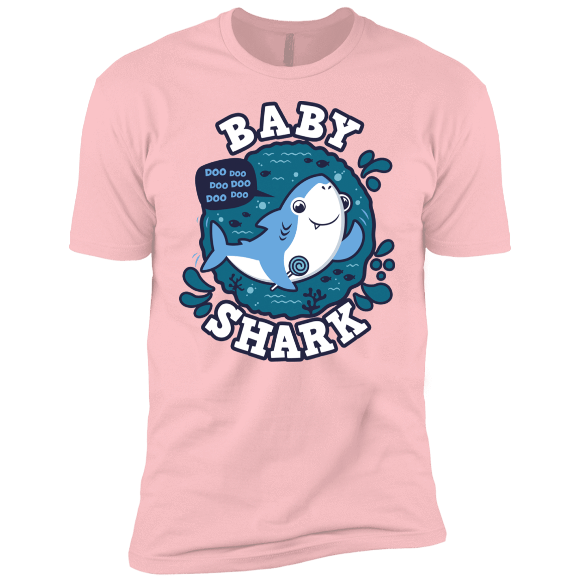 T-Shirts Light Pink / YXS Shark Family trazo - Baby Boy Boys Premium T-Shirt