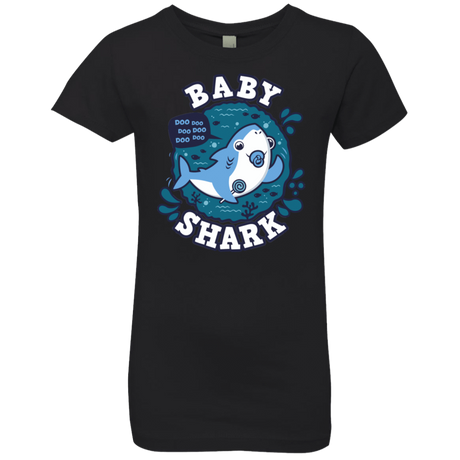 T-Shirts Black / YXS Shark Family trazo - Baby Boy chupete Girls Premium T-Shirt