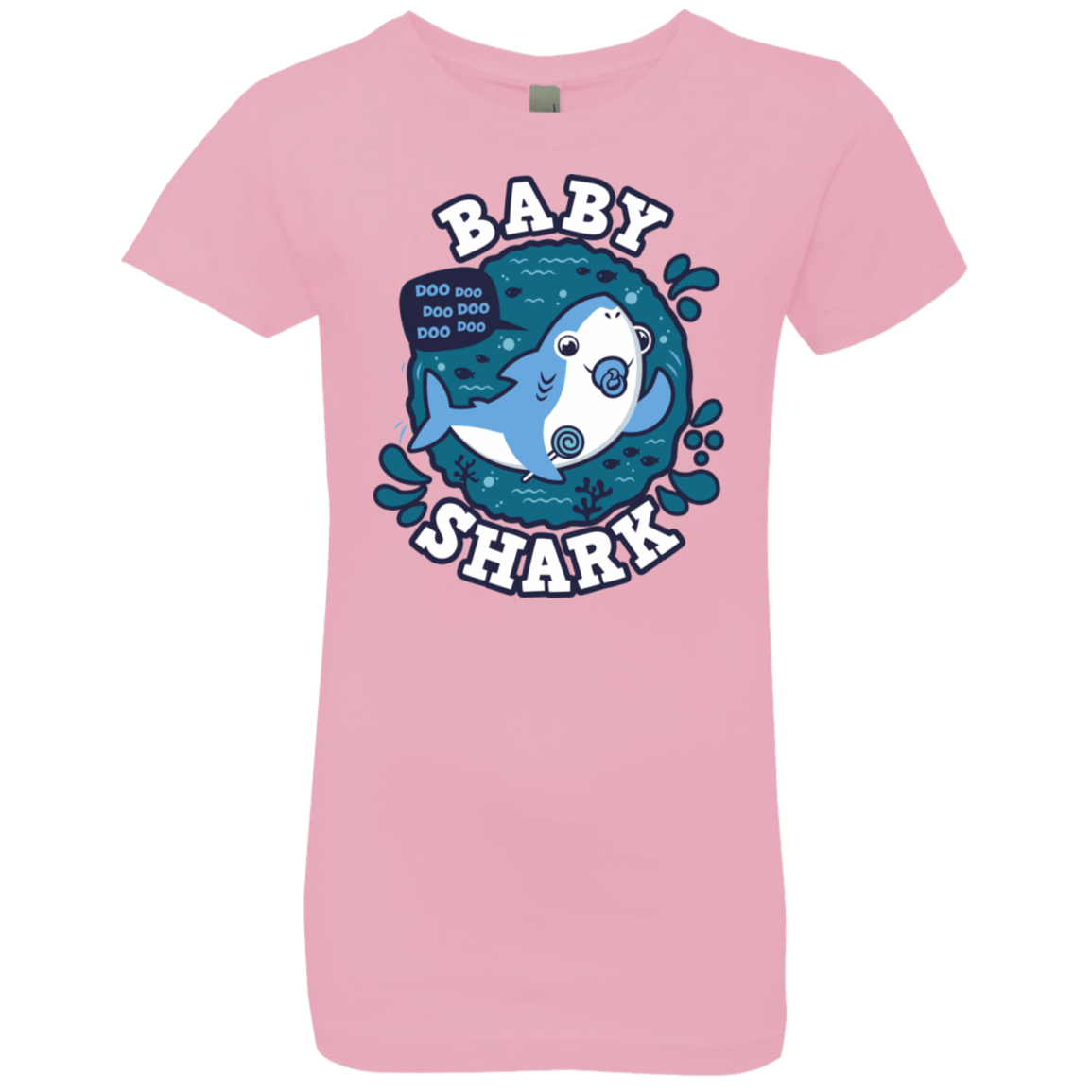 T-Shirts Light Pink / YXS Shark Family trazo - Baby Boy chupete Girls Premium T-Shirt