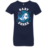 T-Shirts Midnight Navy / YXS Shark Family trazo - Baby Boy chupete Girls Premium T-Shirt