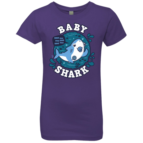 T-Shirts Purple Rush / YXS Shark Family trazo - Baby Boy chupete Girls Premium T-Shirt