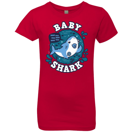 T-Shirts Red / YXS Shark Family trazo - Baby Boy chupete Girls Premium T-Shirt