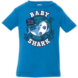 T-Shirts Cobalt / 6 Months Shark Family trazo - Baby Boy chupete Infant Premium T-Shirt