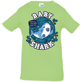 T-Shirts Key Lime / 6 Months Shark Family trazo - Baby Boy chupete Infant Premium T-Shirt