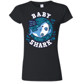 T-Shirts Black / S Shark Family trazo - Baby Boy chupete Junior Slimmer-Fit T-Shirt