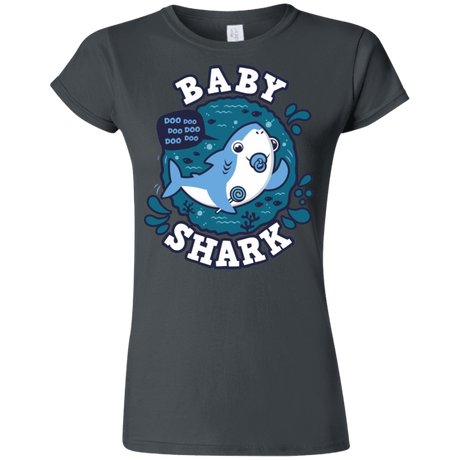 T-Shirts Charcoal / S Shark Family trazo - Baby Boy chupete Junior Slimmer-Fit T-Shirt