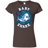 T-Shirts Dark Chocolate / S Shark Family trazo - Baby Boy chupete Junior Slimmer-Fit T-Shirt