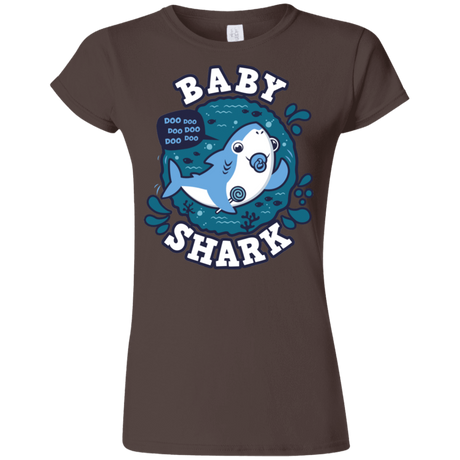 T-Shirts Dark Chocolate / S Shark Family trazo - Baby Boy chupete Junior Slimmer-Fit T-Shirt