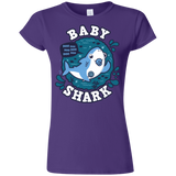 T-Shirts Purple / S Shark Family trazo - Baby Boy chupete Junior Slimmer-Fit T-Shirt