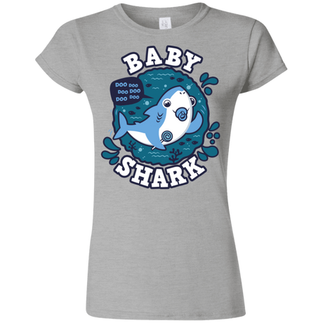 T-Shirts Sport Grey / S Shark Family trazo - Baby Boy chupete Junior Slimmer-Fit T-Shirt