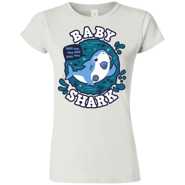 T-Shirts White / S Shark Family trazo - Baby Boy chupete Junior Slimmer-Fit T-Shirt