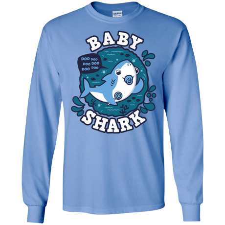 T-Shirts Carolina Blue / S Shark Family trazo - Baby Boy chupete Men's Long Sleeve T-Shirt