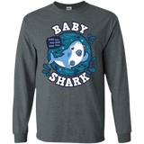 T-Shirts Dark Heather / S Shark Family trazo - Baby Boy chupete Men's Long Sleeve T-Shirt