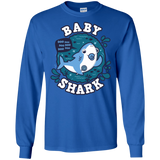 T-Shirts Royal / S Shark Family trazo - Baby Boy chupete Men's Long Sleeve T-Shirt