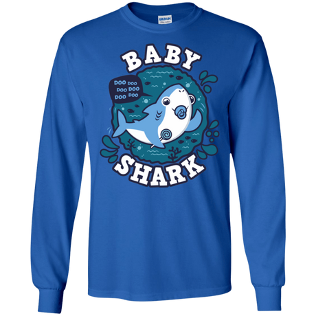 T-Shirts Royal / S Shark Family trazo - Baby Boy chupete Men's Long Sleeve T-Shirt