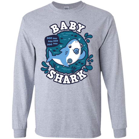 T-Shirts Sport Grey / S Shark Family trazo - Baby Boy chupete Men's Long Sleeve T-Shirt