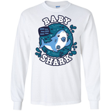 T-Shirts White / S Shark Family trazo - Baby Boy chupete Men's Long Sleeve T-Shirt