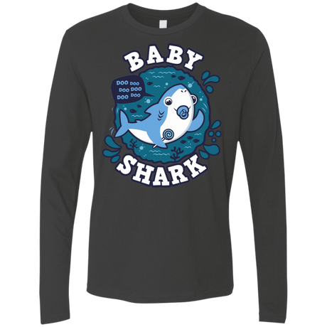 T-Shirts Heavy Metal / S Shark Family trazo - Baby Boy chupete Men's Premium Long Sleeve